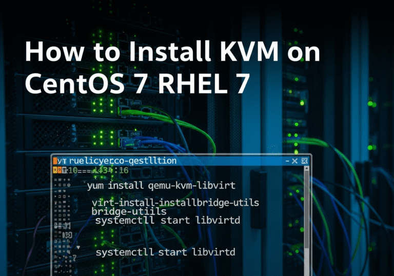 How to Install KVM on CentOS 7 / RHEL 7